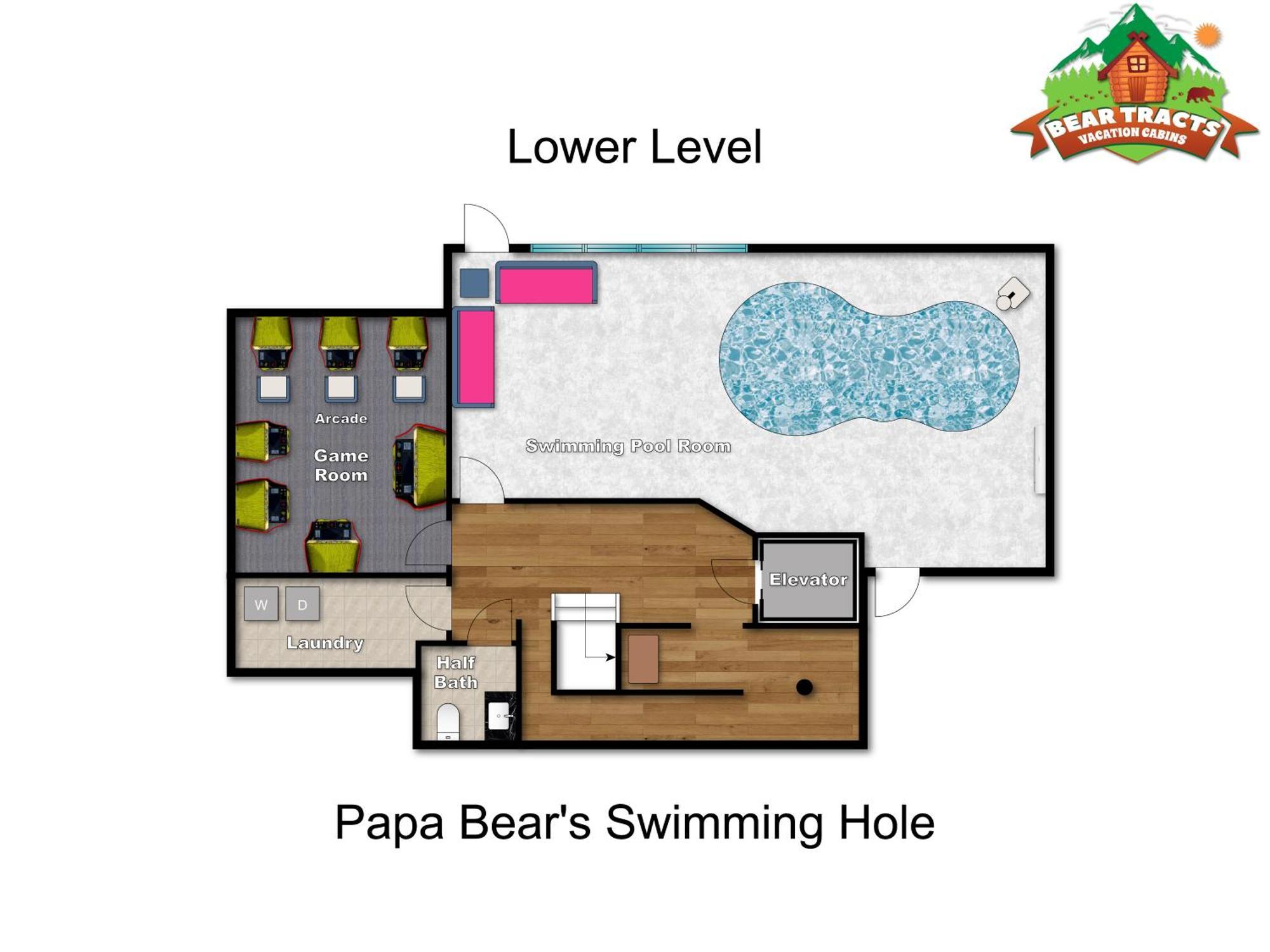 塞维尔维尔Papa Bear'S Swimming Hole别墅 外观 照片